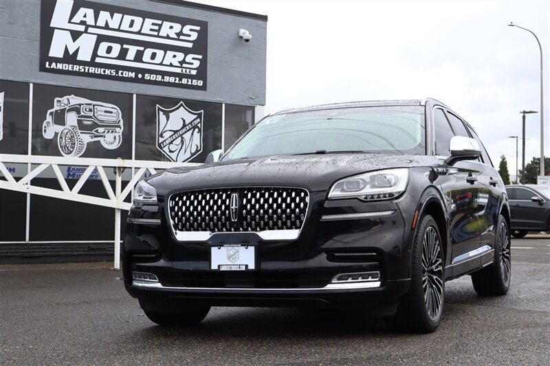 2020 Lincoln Aviator Black Label  ALL WHEEL DRIVE BLACK ON WHITE 3.0 V6