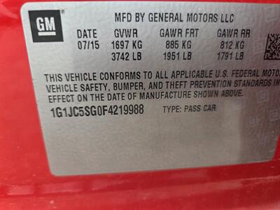 2015 Chevrolet Sonic LT Auto   - Photo 13 - Philadelphia, PA 19111