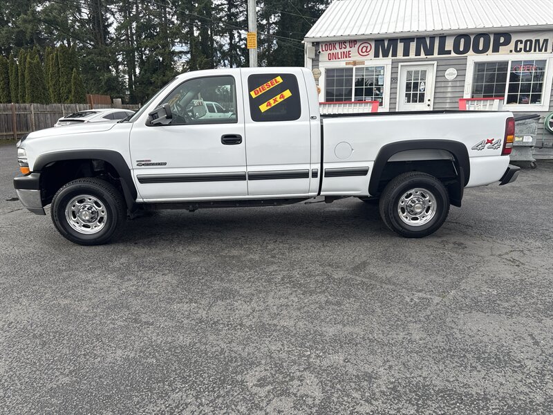 2001 Onyx black Chevrolet Silverado 2500 4dr E for Sale in Marysville WA - Arlingtom WA at Mountain Loop Cars Stock 11364 VIN 1GCHK29171E285868