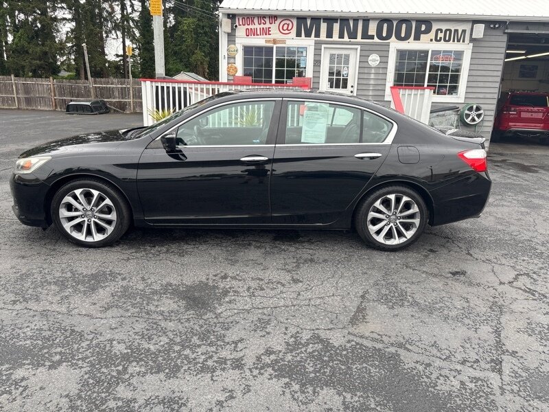 2014 Black Honda Accord Sport for Sale in Marysville WA - Arlingtom WA at Mountain Loop Cars Stock 11182 VIN 1HGCR2F51EA160389