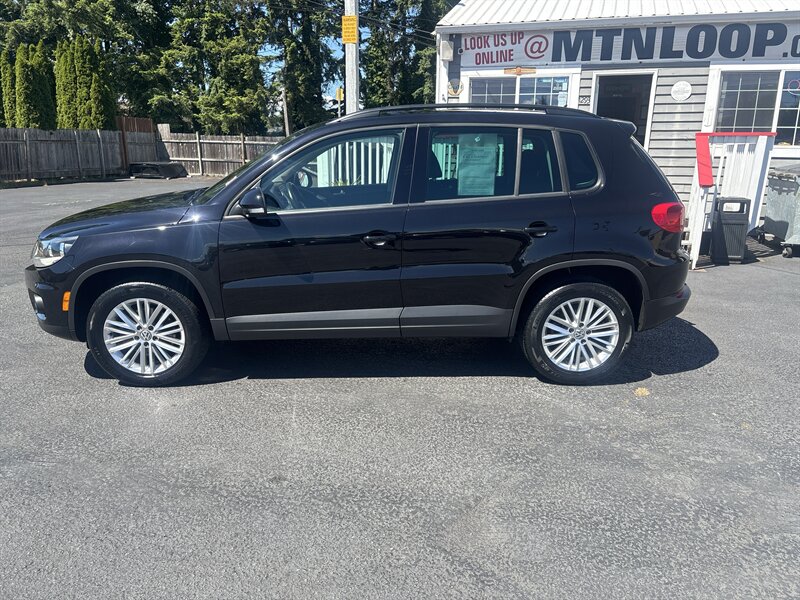 2016 Black Volkswagen Tiguan Comfortline 4 for Sale in Marysville WA - Arlingtom WA at Mountain Loop Cars Stock 11422 VIN WVGJV7AX9GW016100