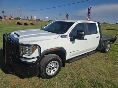 2021 GMC Sierra 3500 CREW 4X4 8FT FLATBED 6.6L GAS RUNS&DRIVES GREAT AC - Photo 2 - Woodward, OK 73801