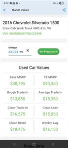 2016 Chevrolet Silverado 1500 CREW 4X4 1OWNER 85K ML. RUNS&DRIVES GREAT BEDLINER   - Photo 14 - Woodward, OK 73801