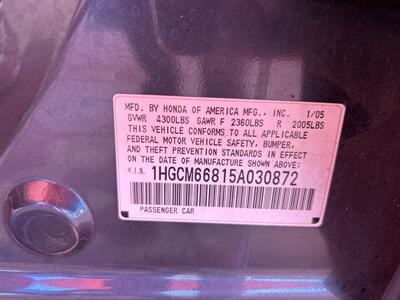 2005 Honda Accord EX V-6 w/Navi   - Photo 7 - Chula Vista, CA 91911