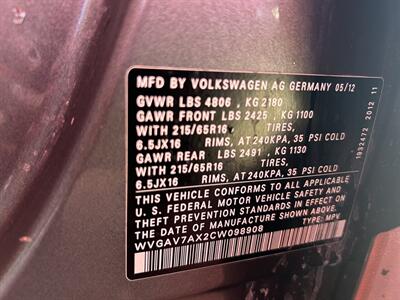 2012 Volkswagen Tiguan S   - Photo 7 - Chula Vista, CA 91911