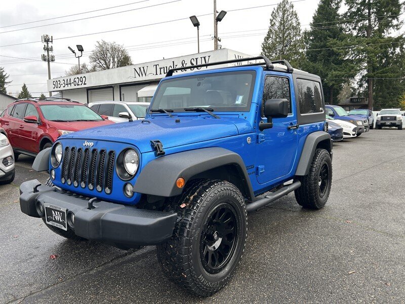 2015 Jeep Wrangler Sport 3.6L V6 285hp 260ft. lbs, Two Door, 4x4, Hard Top, Soft Top, Running Boards, Premium Wheels. - Photo 1 - Milwaukie, OR 97267