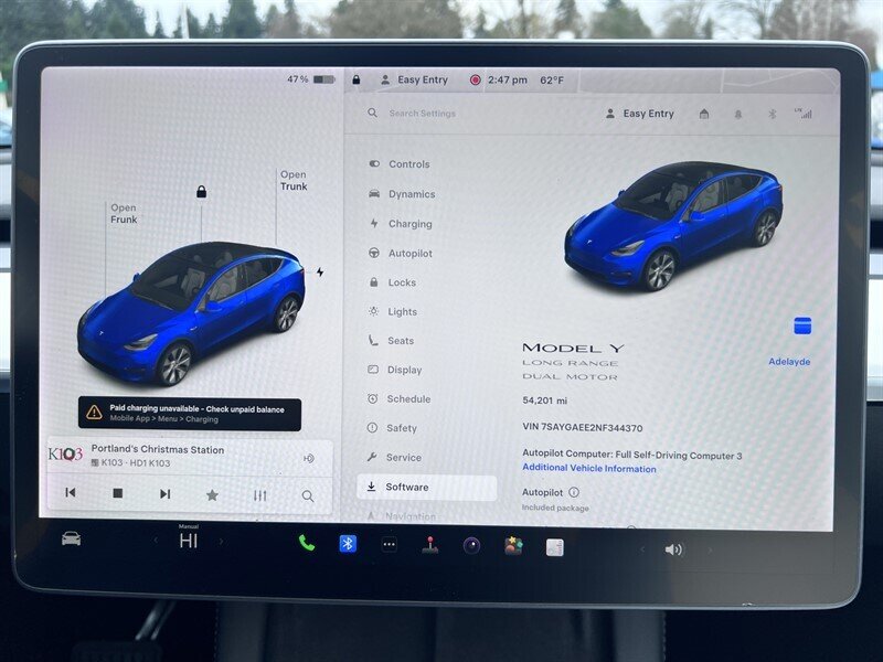 2022 Tesla Model Y Long Range Electric 346hp 389ft. lbs, AWD, Dual Motor, Backup Camera, Navigation, Leather Interior, White Interior, 3rd Row Seating. - Photo 36 - Milwaukie, OR 97267