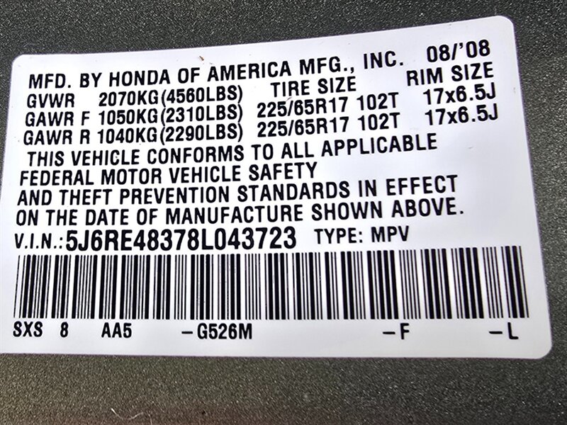 2008 Honda CR-V LX  