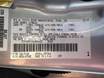2016 Toyota Tundra SR   - Photo 39 - Dallas, TX 75247