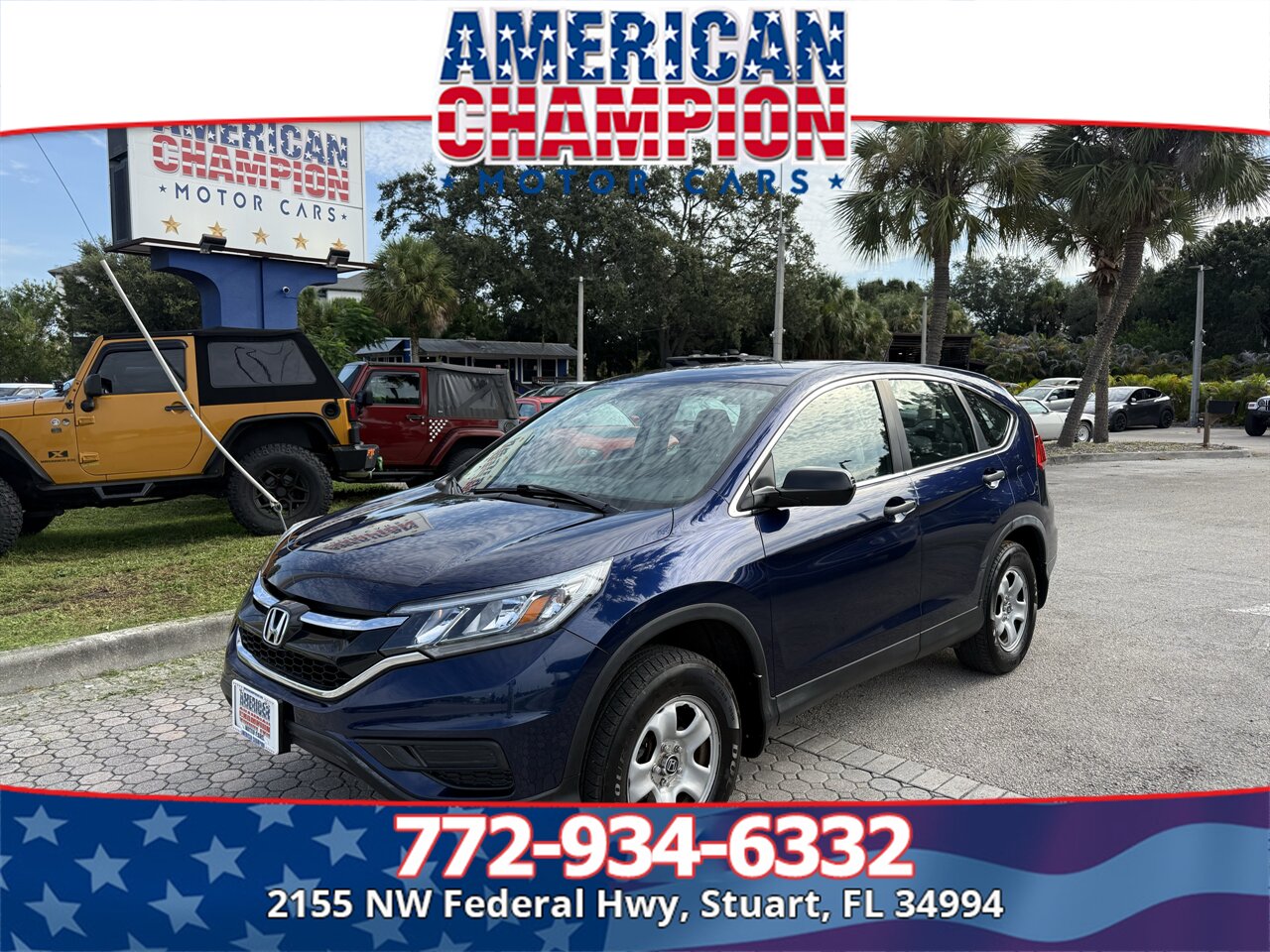 2015 Honda CR-V LX   - Photo 1 - Stuart, FL 34994