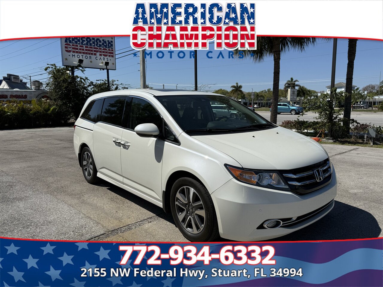 2015 Honda Odyssey Touring Elite   - Photo 1 - Stuart, FL 34994