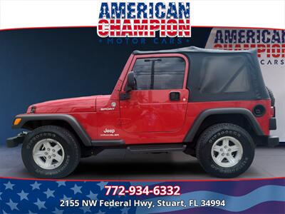 2005 Jeep Wrangler Sport   - Photo 2 - Stuart, FL 34994