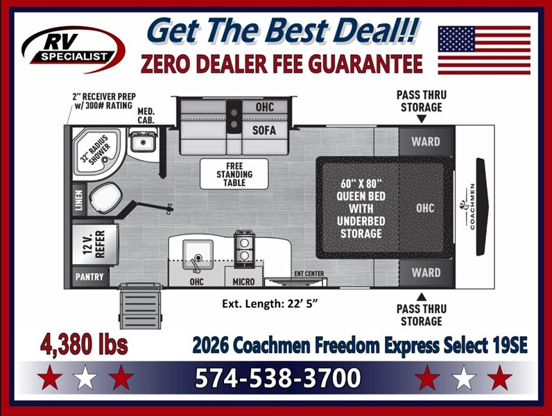 2026 Coachmen Freedom Express Select 19SE - Photo 2 - Goshen, IN 46526