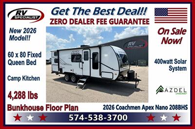 2026 Coachmen Apex Nano 208BHS   - Photo 1 - Goshen, IN 46526