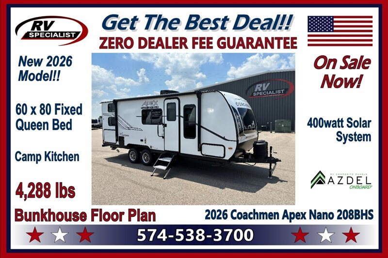 2026 Coachmen Apex Nano 208BHS - Photo 1 - Goshen, IN 46526