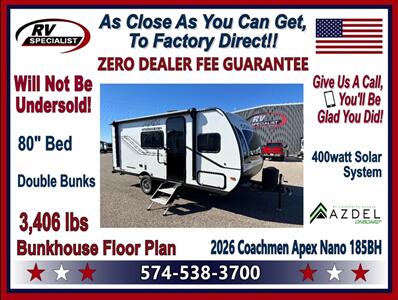 2026 Coachmen Apex Nano 185BH   - Photo 1 - Goshen, IN 46526