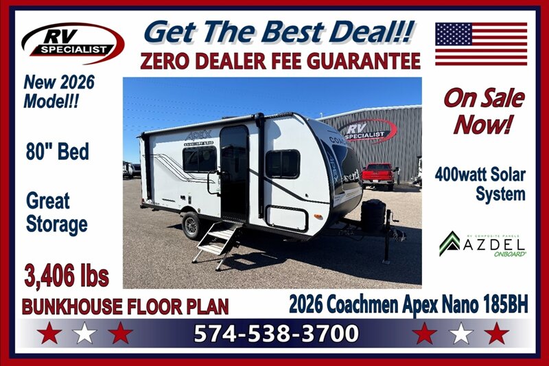 2026 Coachmen Apex Nano 185BH - Photo 1 - Goshen, IN 46526
