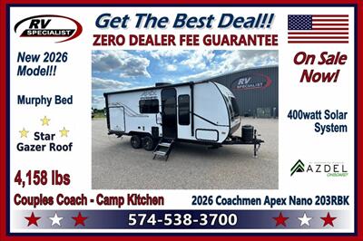2026 Coachmen Apex Nano 203RBK   - Photo 1 - Goshen, IN 46526