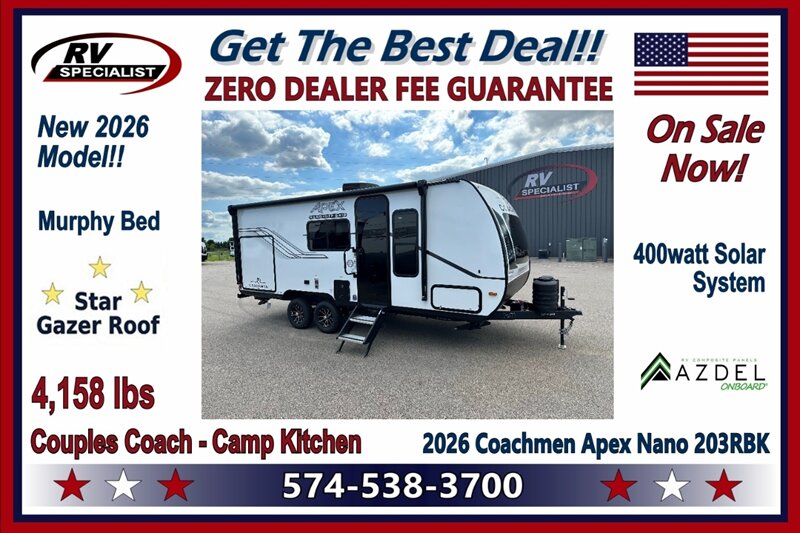 2026 Coachmen Apex Nano 203RBK - Photo 1 - Goshen, IN 46526