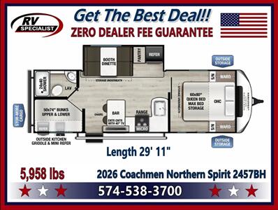 2026 Coachmen Northern Spirit 2457BH   - Photo 2 - Goshen, IN 46526