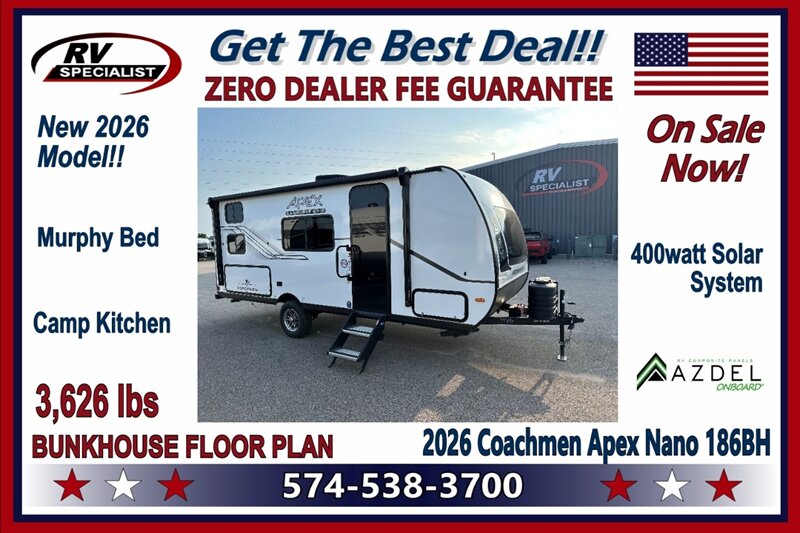 2026 Coachmen Apex Nano 186BH - Photo 1 - Goshen, IN 46526