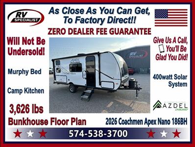 2026 Coachmen Apex Nano 186BH - Photo 1 - Goshen, IN 46526