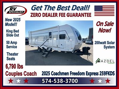 2025 Coachmen Freedom Express Ultra Lite 259FKDS   - Photo 1 - Goshen, IN 46526
