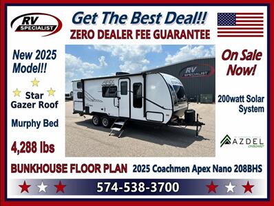 2025 Coachmen Apex Nano 208BHS  