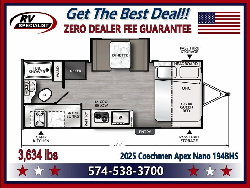 2025 Coachmen Apex Nano 194BHS - Photo 2 - Goshen, IN 46526
