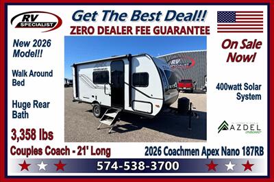 2026 Coachmen Apex Nano 187RB   - Photo 1 - Goshen, IN 46526