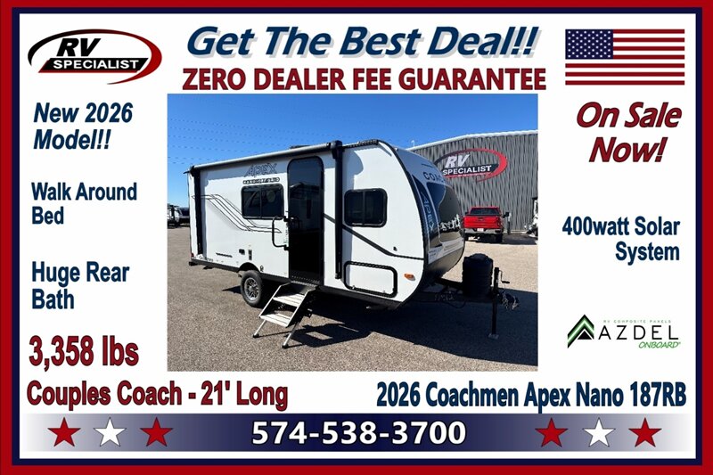 2026 Coachmen Apex Nano 187RB - Photo 1 - Goshen, IN 46526