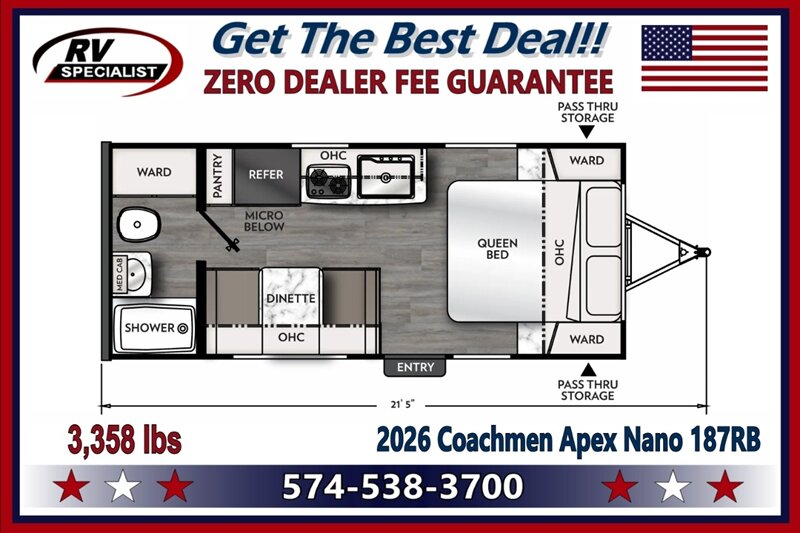 2026 Coachmen Apex Nano 187RB - Photo 2 - Goshen, IN 46526