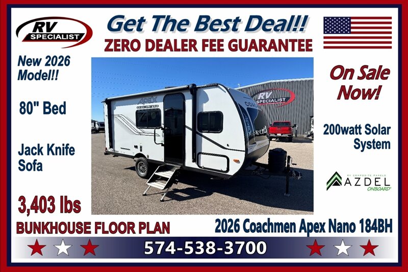 2026 Coachmen Apex Nano 184BH - Photo 1 - Goshen, IN 46526