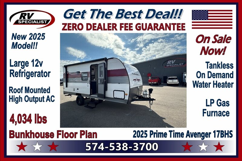 2025 Prime Time Avenger 17BHS   - Photo 1 - Goshen, IN 46526