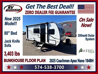 2025 Coachmen Apex Nano 184BH  