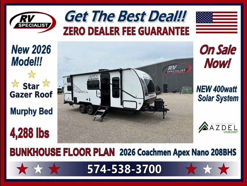 2026 Coachmen Apex Nano 208BHS - Photo 1 - Goshen, IN 46526
