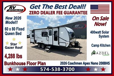2026 Coachmen Apex Nano 208BHS   - Photo 1 - Goshen, IN 46526