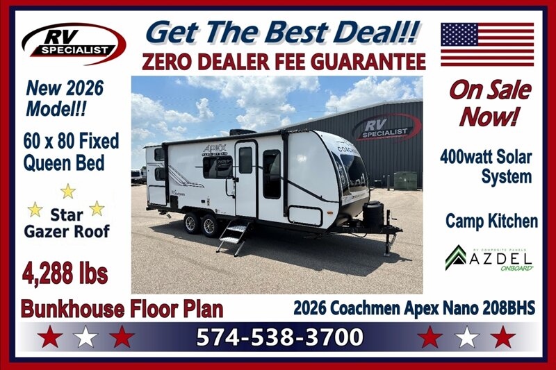 2026 Coachmen Apex Nano 208BHS - Photo 1 - Goshen, IN 46526