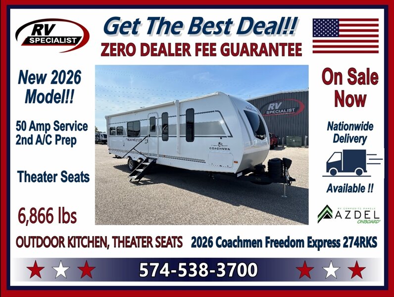 2026 Coachmen Freedom Express Ultra Lite 274RKS - Photo 1 - Goshen, IN 46526