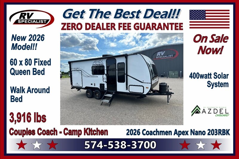 2026 Coachmen Apex Nano 203RBK - Photo 1 - Goshen, IN 46526