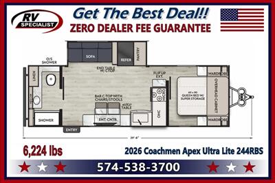 2026 Coachmen Apex Ultra-Lite 244RBS - Photo 2 - Goshen, IN 46526