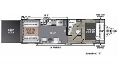 2024 Coachmen Adrenaline 27LT   - Photo 2 - Goshen, IN 46526