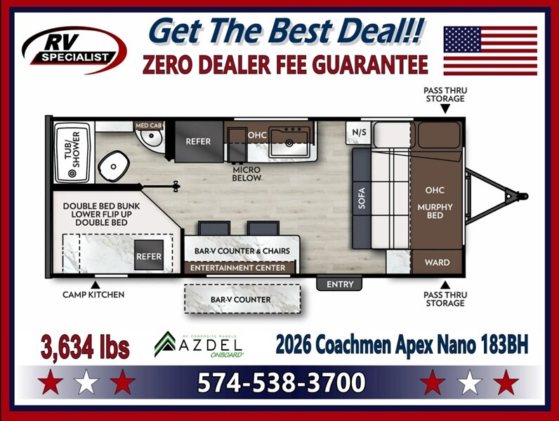 2026 Coachmen Apex Nano 183BH  