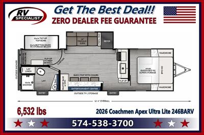 2026 Coachmen Apex Ultra-Lite 246BARV   - Photo 2 - Goshen, IN 46526