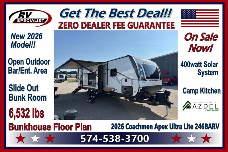 2026 Coachmen Apex Ultra-Lite 246BARV - Photo 1 - Goshen, IN 46526