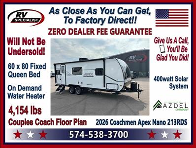 2026 Coachmen Apex Nano 213RDS   - Photo 1 - Goshen, IN 46526