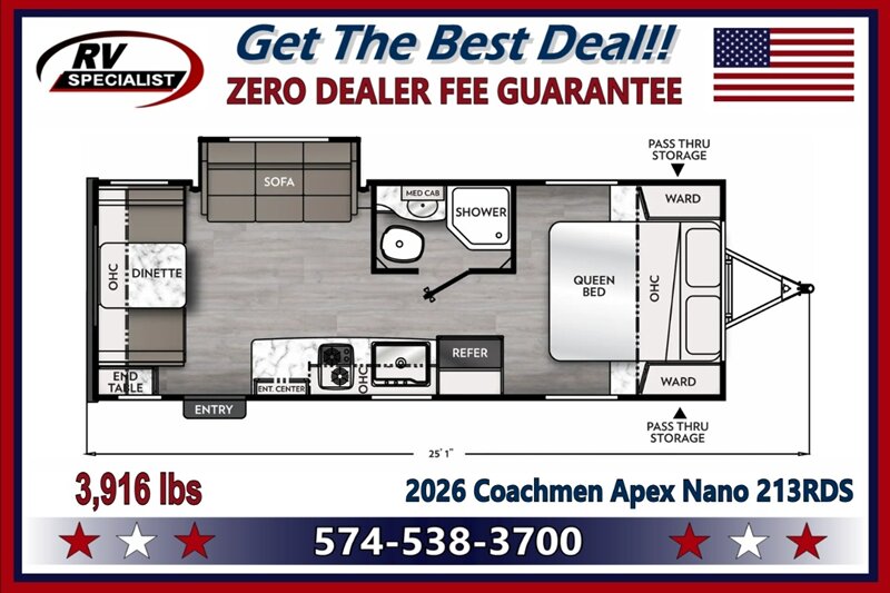 2026 Coachmen Apex Nano 213RDS - Photo 2 - Goshen, IN 46526