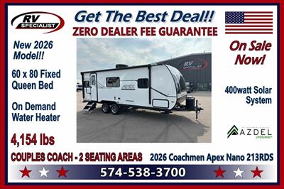 2026 Coachmen Apex Nano 213RDS   - Photo 1 - Goshen, IN 46526