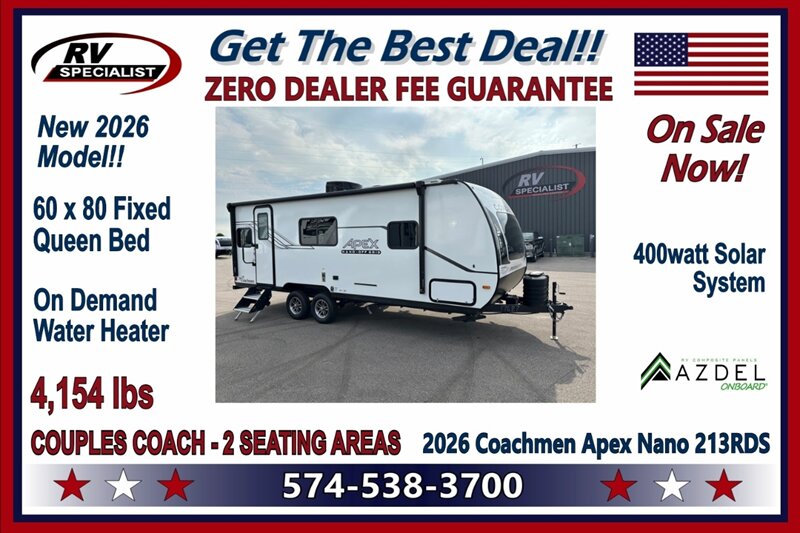 2026 Coachmen Apex Nano 213RDS - Photo 1 - Goshen, IN 46526