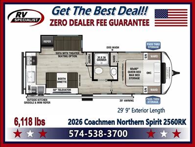 2026 Coachmen Northern Spirit 2560RK - Photo 2 - Goshen, IN 46526
